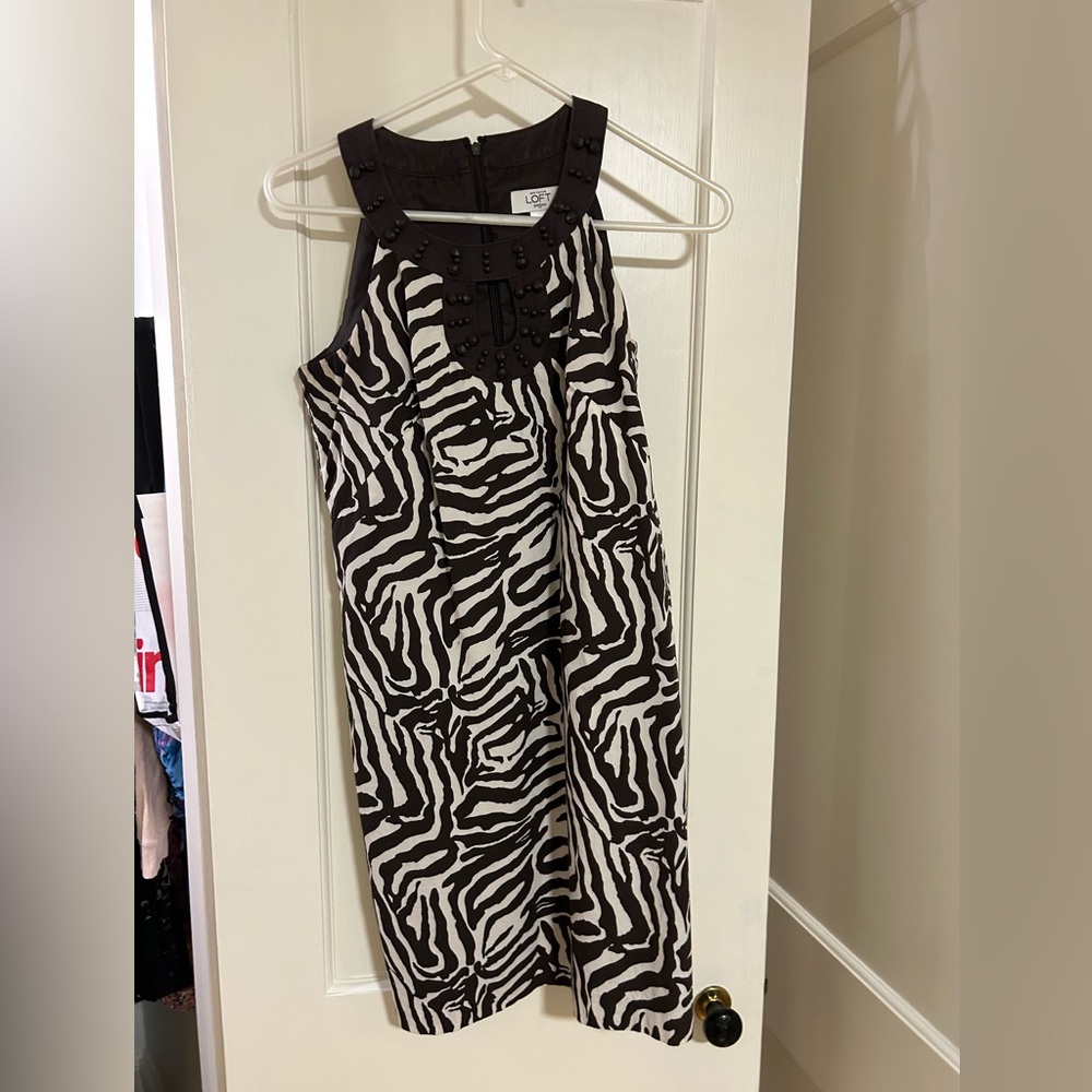 Stylish Zebra Print Dress